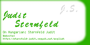 judit sternfeld business card